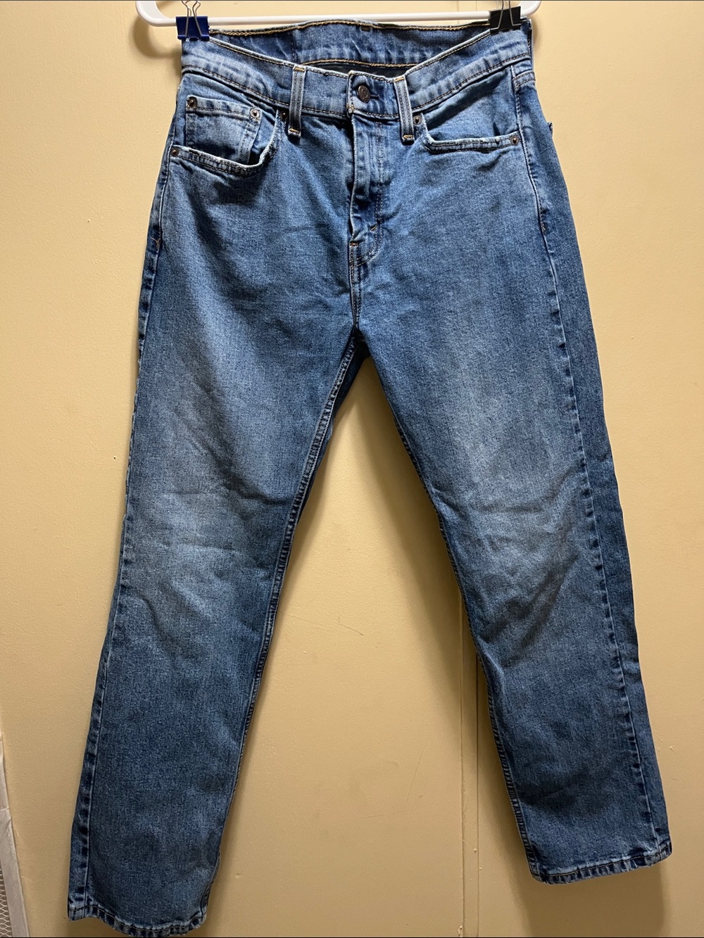 Levi's women Medium Blue Straight Jeans 30x30